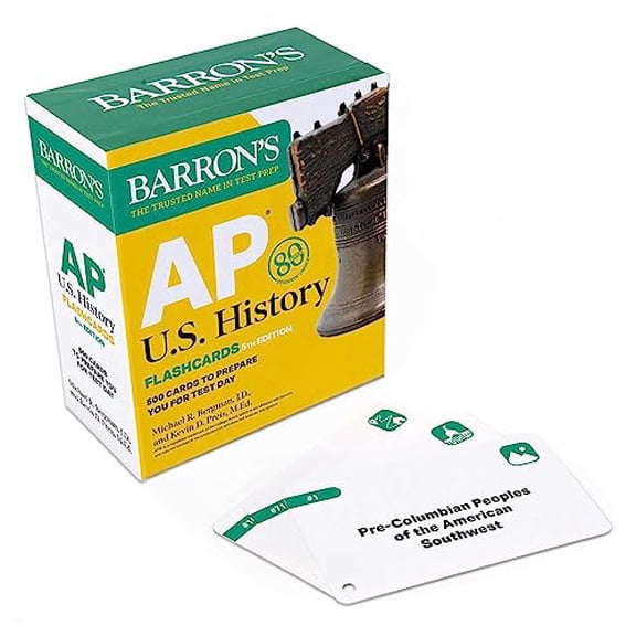 Pre-Owned AP U.S. History Flashcards, Fifth Edition: Up-to-Date Review + Sorting Ring for Custom Study (Barron's AP Prep), 9781506288161, 1506288162, Paperback, Fifth edition