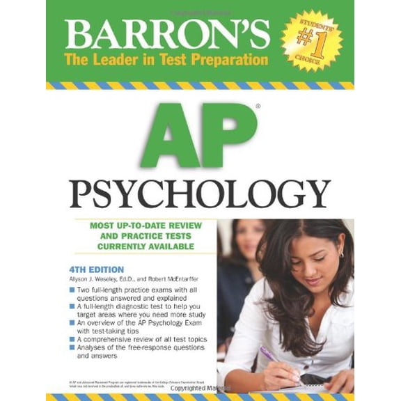 Pre-Owned Barron's AP Psychology (Paperback) 0764140531 9780764140532