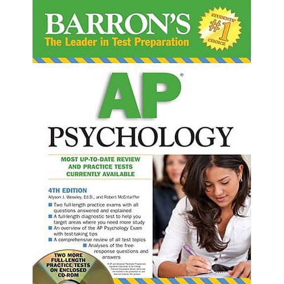 Pre-Owned Barron's AP Psychology with CD-ROM (Paperback)