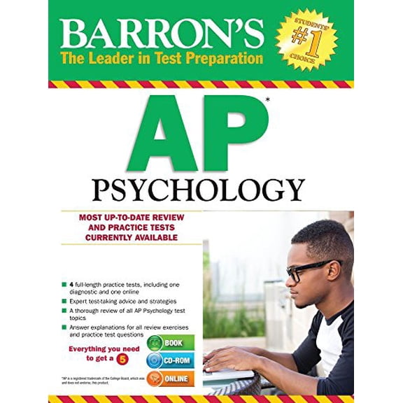 Pre-Owned Barron's AP Psychology with CD-ROM (Paperback) 1438076053 9781438076058