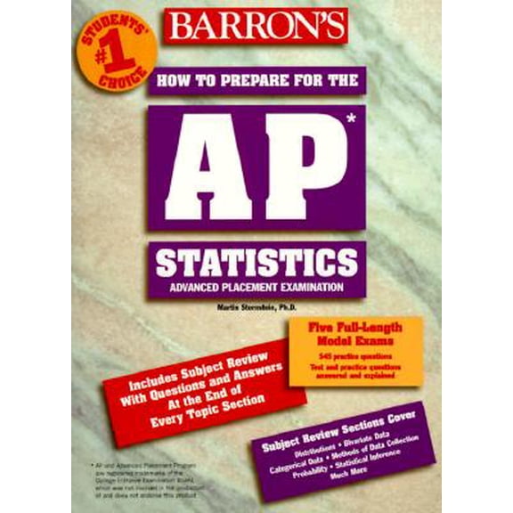Pre-Owned Barron's AP Statistics: Barron's AP Statistics : Advanced Placement Test in Statistics (Paperback)
