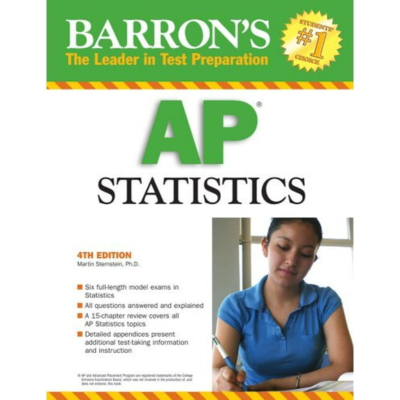 Pre-Owned Barron's AP Statistics (Paperback) 0764136836 9780764136832