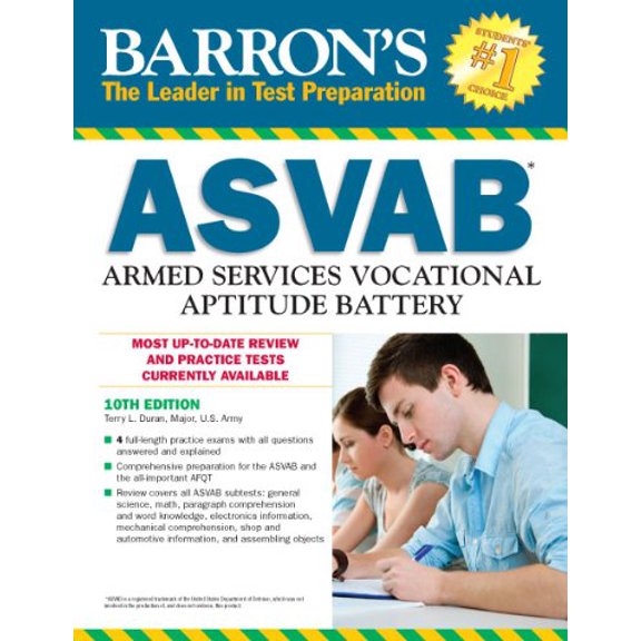 Pre-Owned Barron's ASVAB: Armed Services Vocational Aptitude Battery Paperback