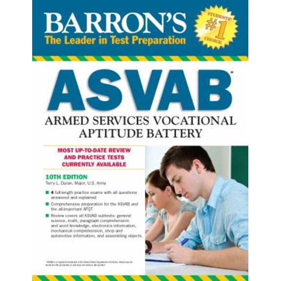 Pre-Owned Barron's ASVAB: Armed Services Vocational Aptitude Battery (Paperback) 0764147935 9780764147937