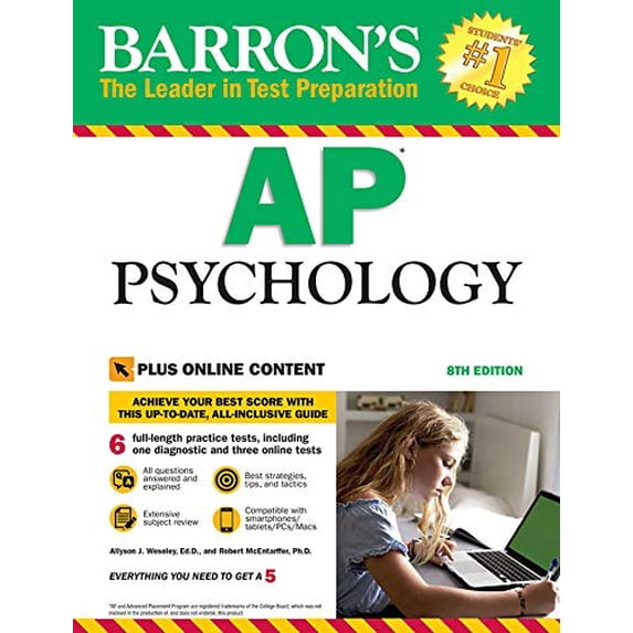Pre-Owned Barron's AP Psychology with Online Tests (Paperback) 1438010699 9781438010694