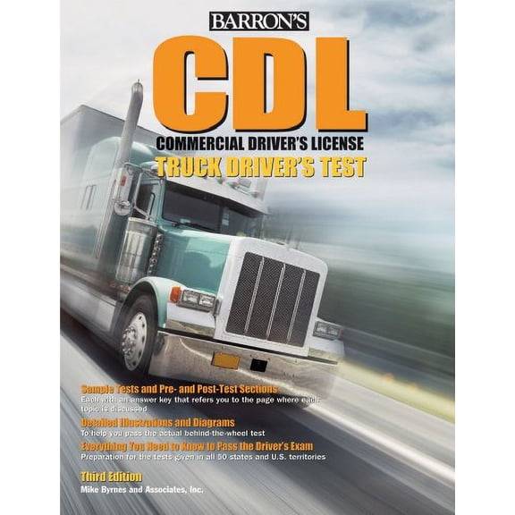 Pre-Owned Barron's CDL Commercial Driver's Test: Truck Driver's Test (Paperback) 0764143824 9780764143823