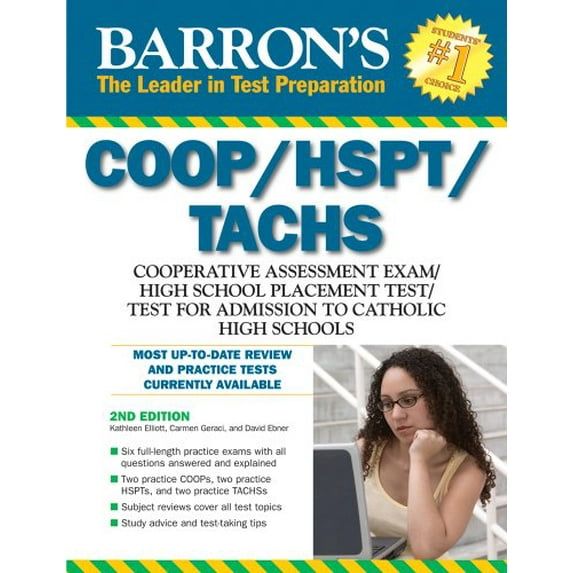 Pre-Owned Barron's COOP/HSPT/TACHS: Cooperative Admissions Exam/High School Placement Test/Test for Admission Into Catholic High Schools Paperback
