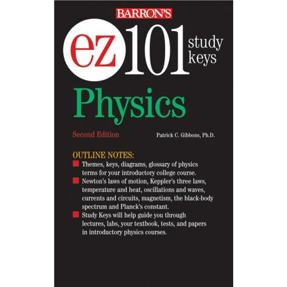 Pre-Owned Barron's EZ-101 Study Keys (Paperback): Ez-101 Physics (Edition 2) (Paperback)