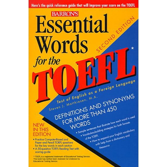 Pre-Owned Essential Words for the Toefl (Essential Words for the Toefl, 2nd Ed) (Paperback) 0764104667 9780764104664