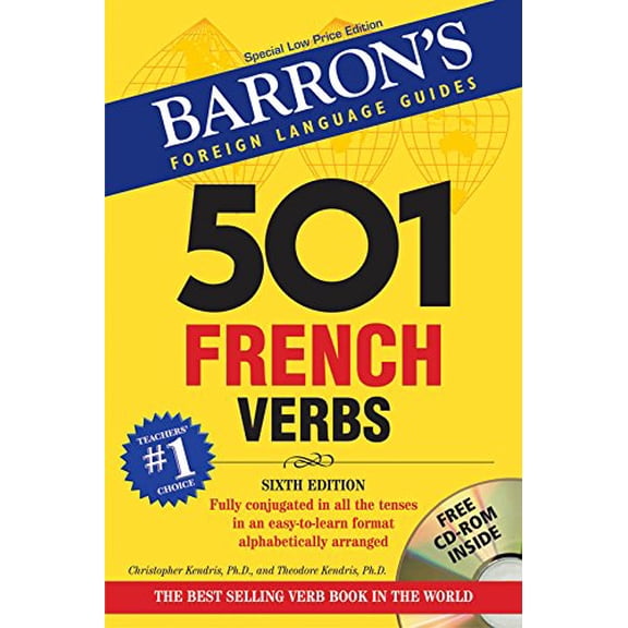 Pre-Owned Barron's Foreign Language Guides - 501 French Verbs (With CD) Paperback