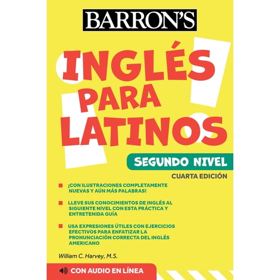 Barron's Foreign Language Guides: Ingles Para Latinos, Level 2 + Online Audio (Paperback)
