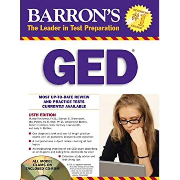 Pre-Owned Barron's GED [With CDROM] (Paperback) 0764197428 9780764197420