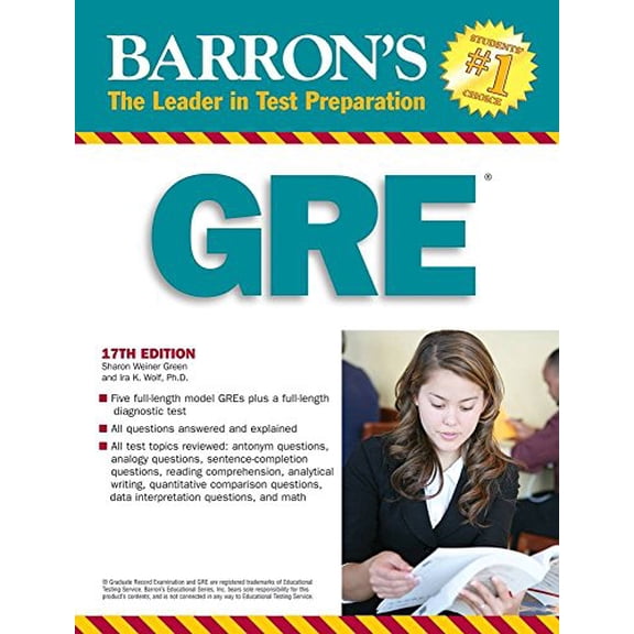 Pre-Owned Barron's GRE: Barron's GRE (Edition 17) (Paperback)