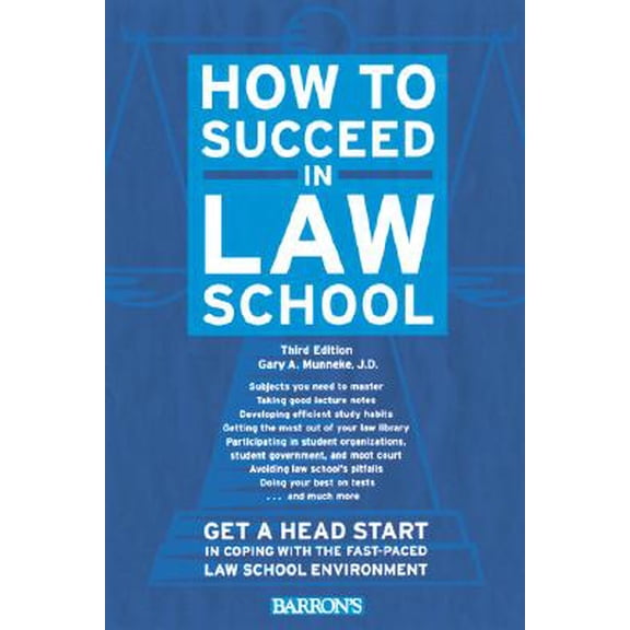 Pre-Owned Barron's How to Succeed in Law School: How to Succeed in Law School (Edition 3) (Paperback)