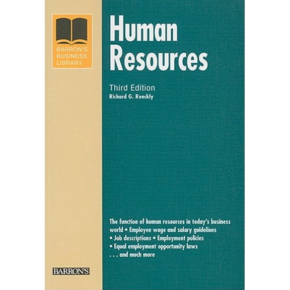 Pre-Owned Barron's Business Library Series: Human Resources (Paperback)