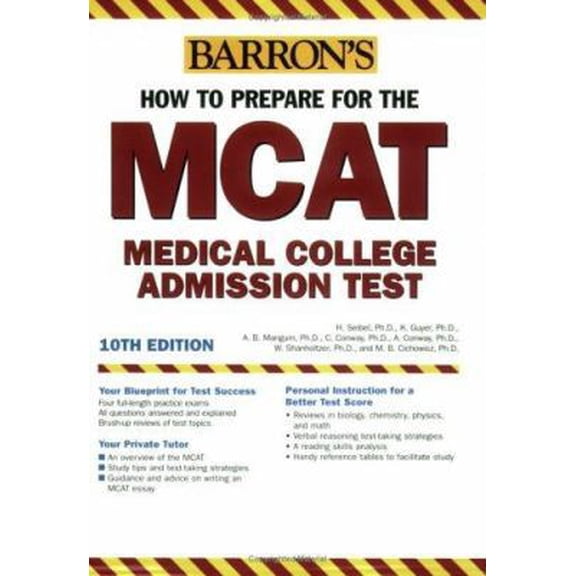Pre-Owned How to Prepare for the MCAT (BARRON'S HOW TO PREPARE FOR) (Paperback) 0764124080 9780764124082