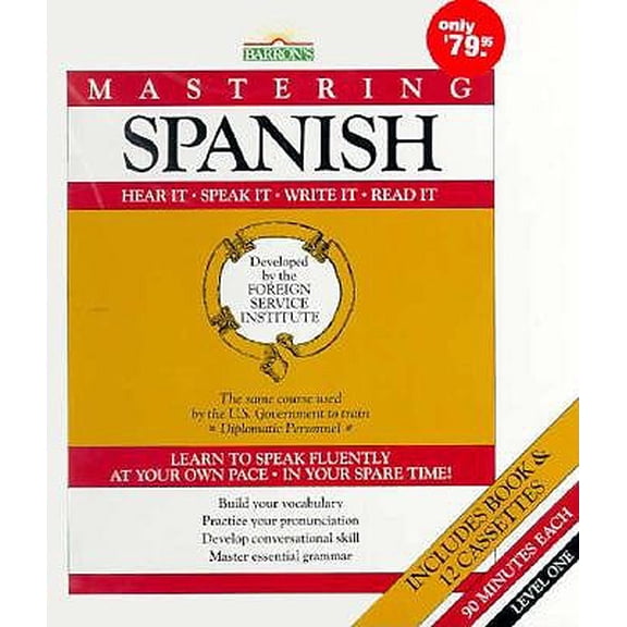Pre-Owned Barron's Mastering Spanish : Hear It, Speak It, Write It, Read It by Barron's