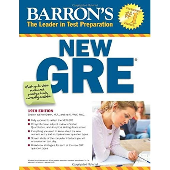 Pre-Owned Barron's New GRE (Paperback) 0764146165 9780764146169