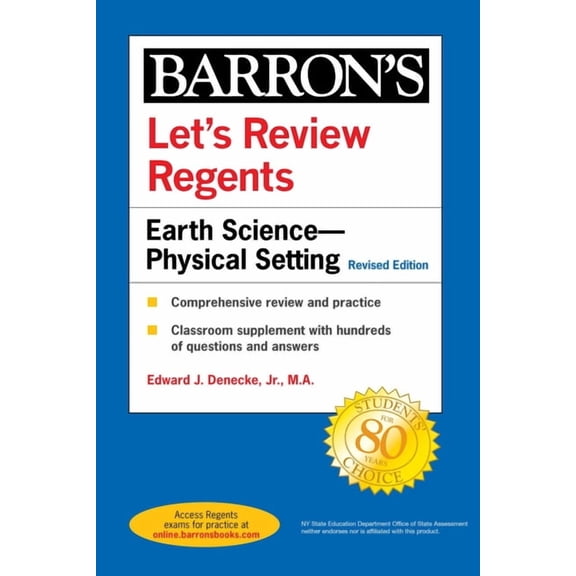 Barron's New York Regents Let's Review Regents: Earth Science--Physical Setting Revised Edition, (Paperback)