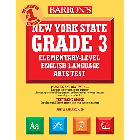 Pre-Owned New York State Grade 3 Elementary-Level English Language Arts Test (Barron's Test Prep NY) Paperback