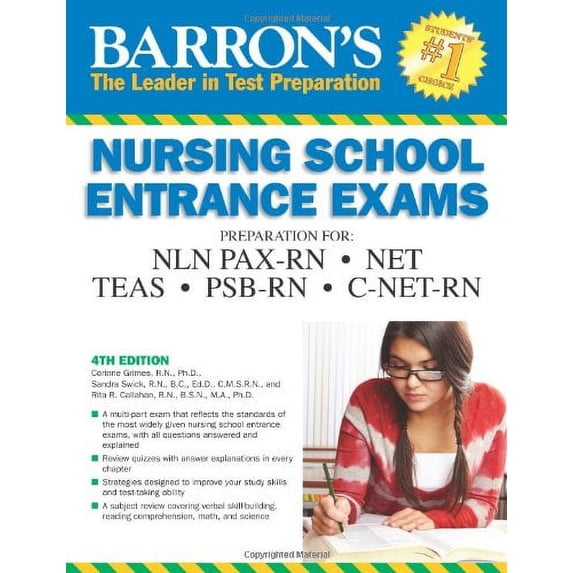 Pre-Owned Barron's Nursing School Entrance Exams (Barron's Entrance Exams) Paperback