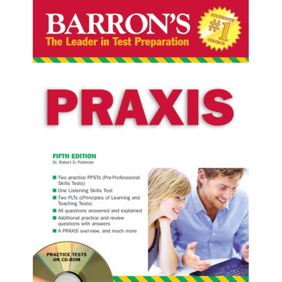 Pre-Owned Barron's Praxis: PPST/PLT: Computerized PPST/Elementary School Assessments/Parapro Assessments/Praxis II Subject Assessments Overview (Paperback) 0764194879 9780764194870