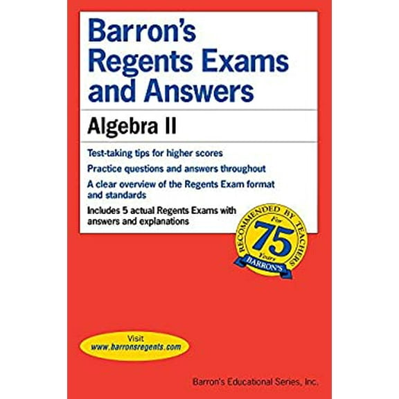 Pre-Owned Barron's Regents Exams and Answers: Algebra II 9781438008431
