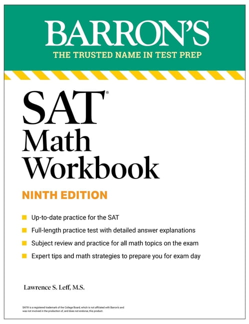 Barron's SAT Prep SAT Math Workbook: Practice for the Digital Exam (Barron's SAT Prep) Ninth Edition, (Paperback)