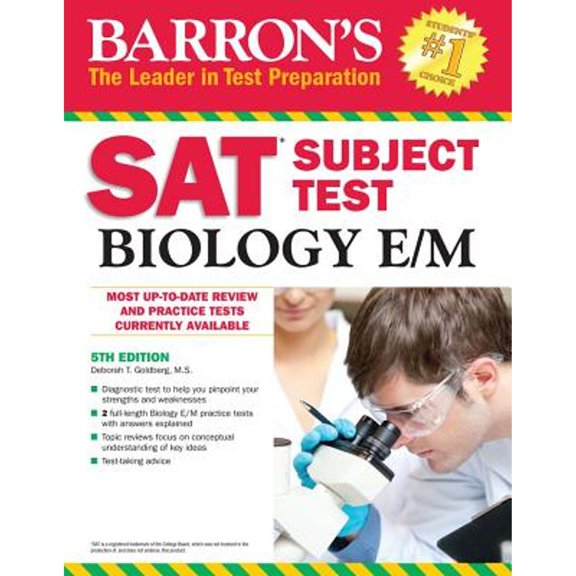 Pre-Owned Barron's SAT Subject Test Biology E/M, Paperback by Goldberg, Deborah T., ISBN 143800575X, ISBN-13 9781438005751