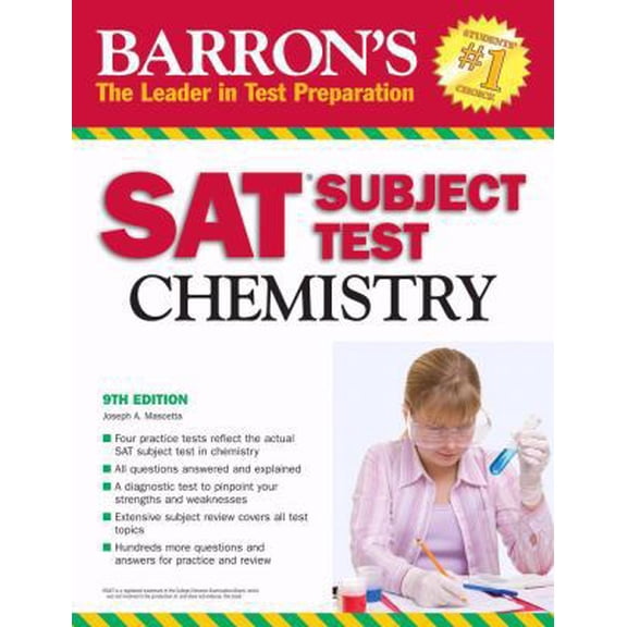 Pre-Owned Barron's SAT Subject Test Chemistry (Paperback) 0764138812 9780764138812
