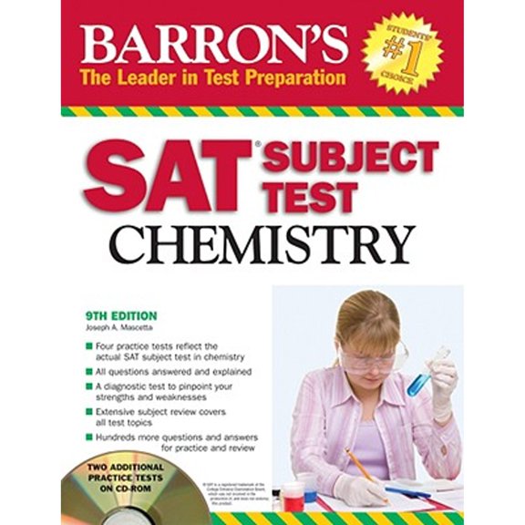 Pre-Owned Barron's SAT Subject Test Chemistry [With CDROM] (Paperback) 0764194194 9780764194191