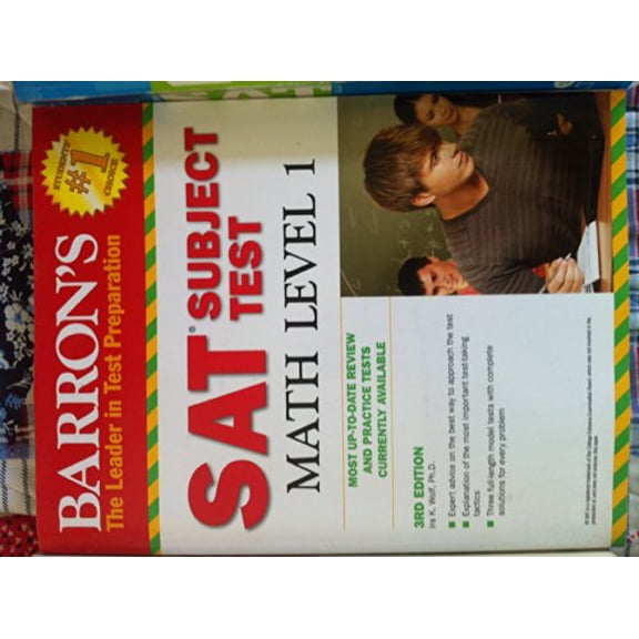Pre-Owned Barron's SAT Subject Test Math Level 1 Paperback