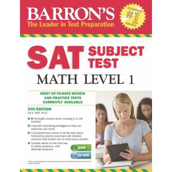 Pre-Owned Barron's SAT Subject Test Math Level 1 [With CDROM] (Paperback) 1438074492 9781438074498