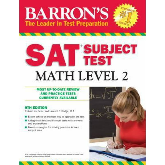 Pre-Owned Barron's SAT Subject Test Math Level 2: Barron's SAT Subject Test Math Level 2 (Edition 9) (Paperback)