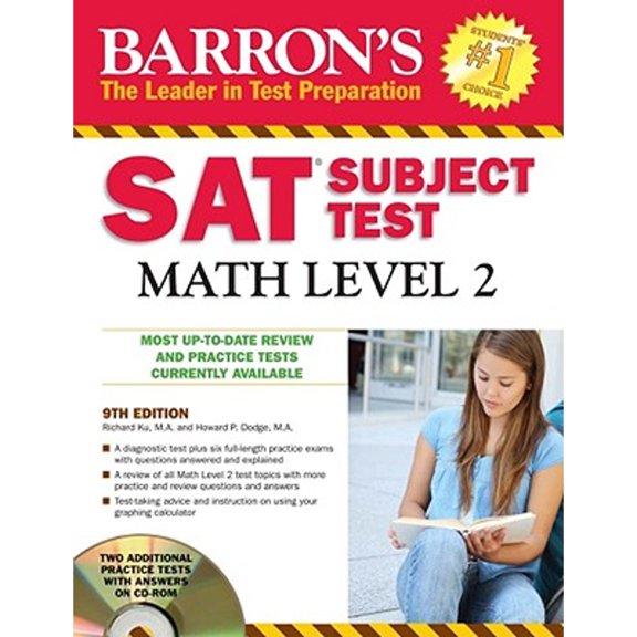 Pre-Owned Barron's SAT Subject Test Math Level 2 (Paperback) 0764196847 9780764196843
