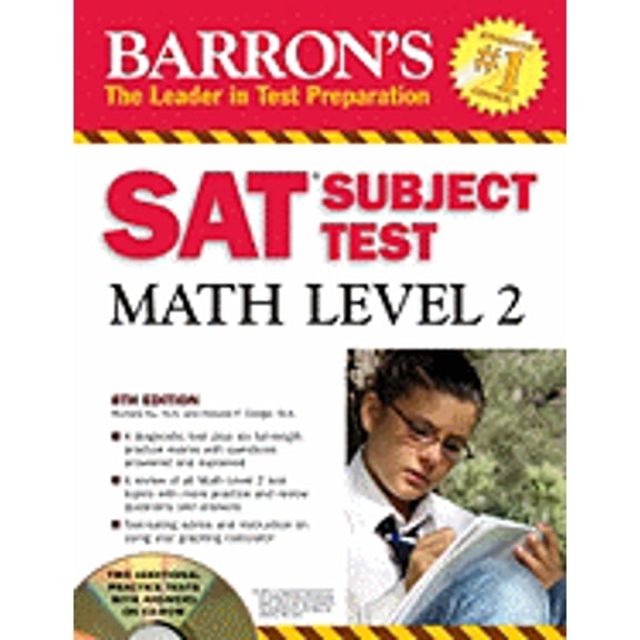 Pre-Owned Barron's SAT Subject Test Math Level 2 with CD-ROM (Paperback) 0764193457 9780764193453
