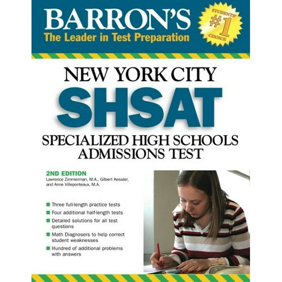Pre-Owned Barron's Shsat: Specialized High Schools Admissions Test (Barron's: The Leader in Test Preparation) (Paperback) 0764136488 9780764136481