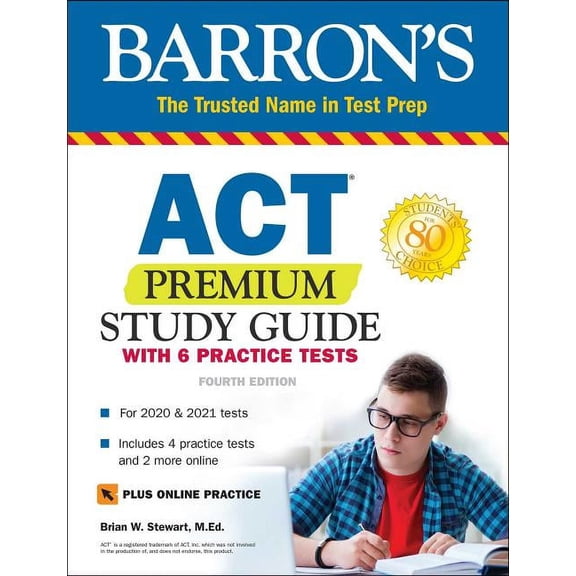 Pre-Owned Barron's Test Prep: ACT Premium Study Guide with 6 Practice Tests (Paperback)