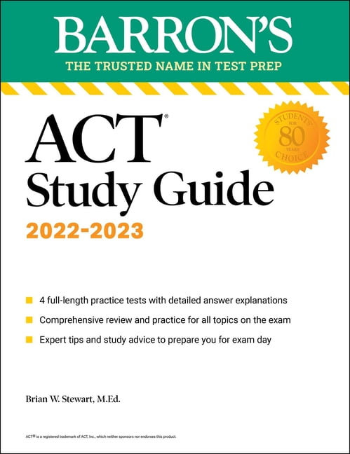 Tests　5)　Study　Paperback)　Guide　Practice　Prep:　(Edition　Barron's　With　Test　ACT