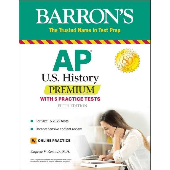 Barron's Test Prep: AP US History Premium : With 5 Practice Tests (Paperback)