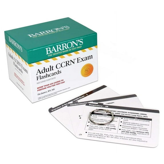 Barron's Test Prep: Adult Ccrn Exam Flashcards, Second Edition: Up-To-Date Review and Practice: + Sorting Ring for Custom Study (Other)