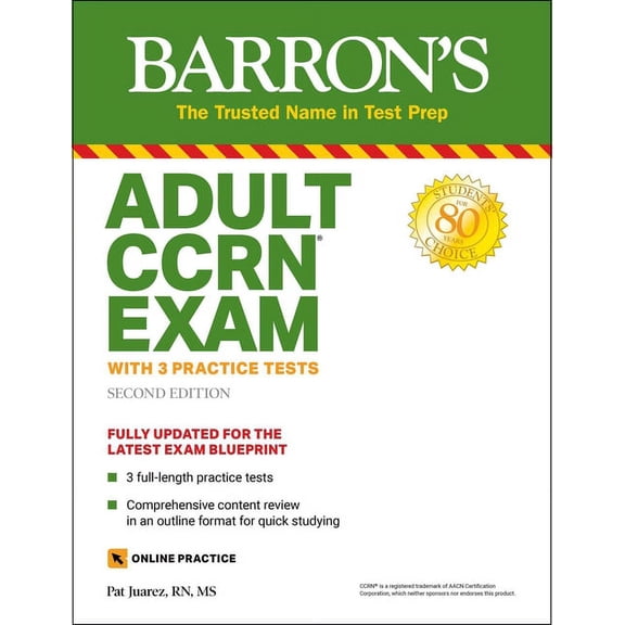 Pre-Owned Barron's Test Prep: Adult CCRN Exam : With 3 Practice Tests (Paperback)