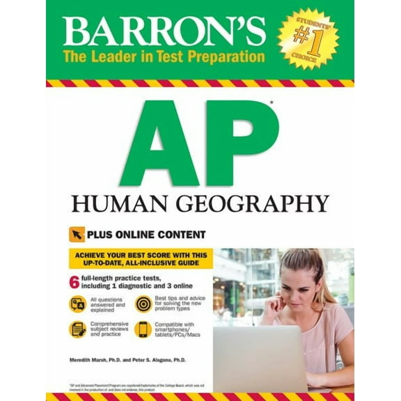 Barron's Test Prep: Barron's AP Human Geography with Online Tests (Paperback)