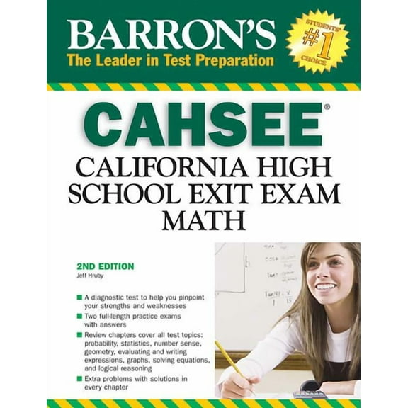 Barron's Test Prep CA: CAHSEE--Math : California High School Exit Exam (Paperback)