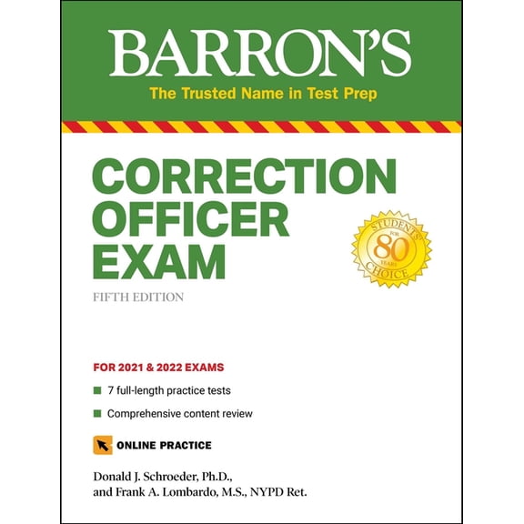 Barron's Test Prep: Correction Officer Exam : with 7 Practice Tests (Paperback)