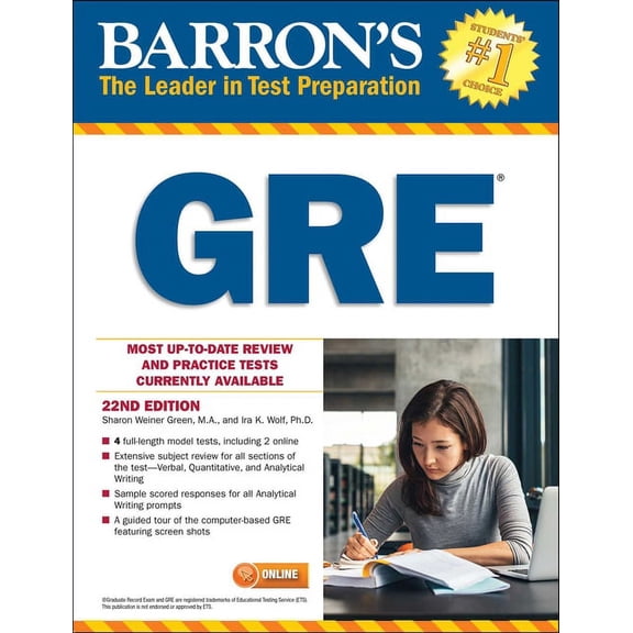 Barron's Test Prep: GRE with Online Tests (Paperback)