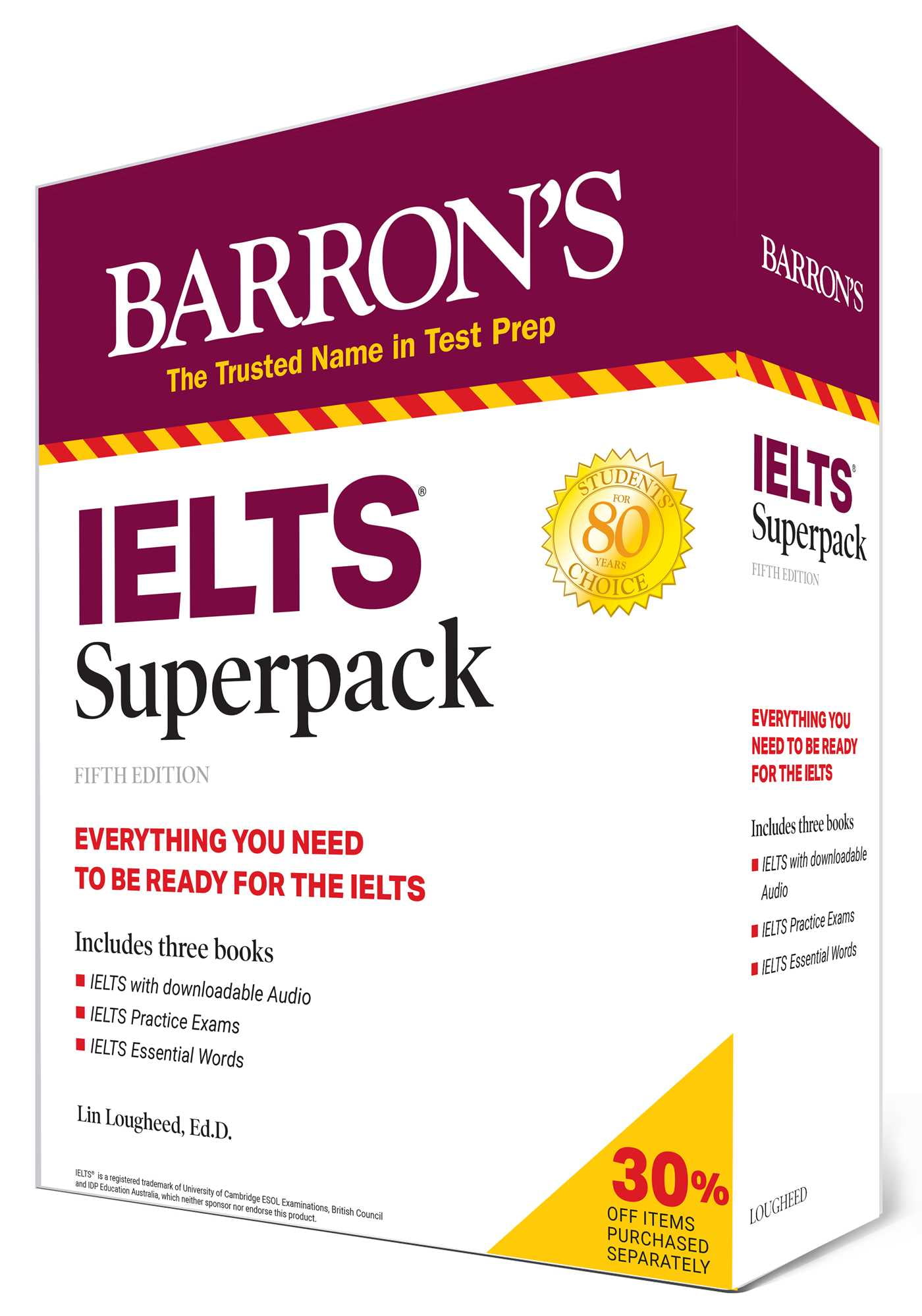 資格+検定 Barrons ielts superpack 5th edition IELTS: With Downloadable Audio: Lougheed Ph.D., Lin