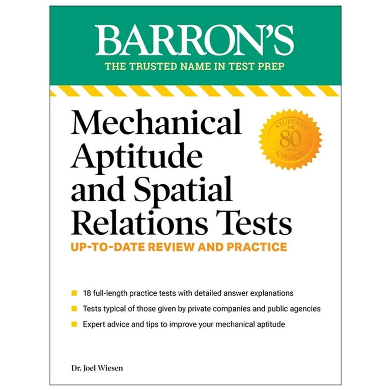 Barron's Test Prep Mechanical Aptitude & Spatial Relations, 4th Ed