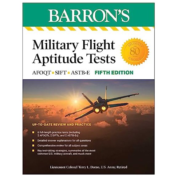 Pre-Owned Military Flight Aptitude Tests, Fifth Edition: 6 Practice Tests + Comprehensive Review (Paperback) 1506288340 9781506288345