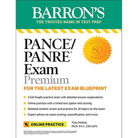 Pre-Owned Pance/Panre Exam Premium: 3 Practice Tests + Comprehensive Review + Online Practice (Paperback) 1506266940 9781506266947